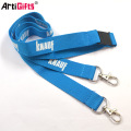 Cheap Custom yarn woven printed polyester lanyard